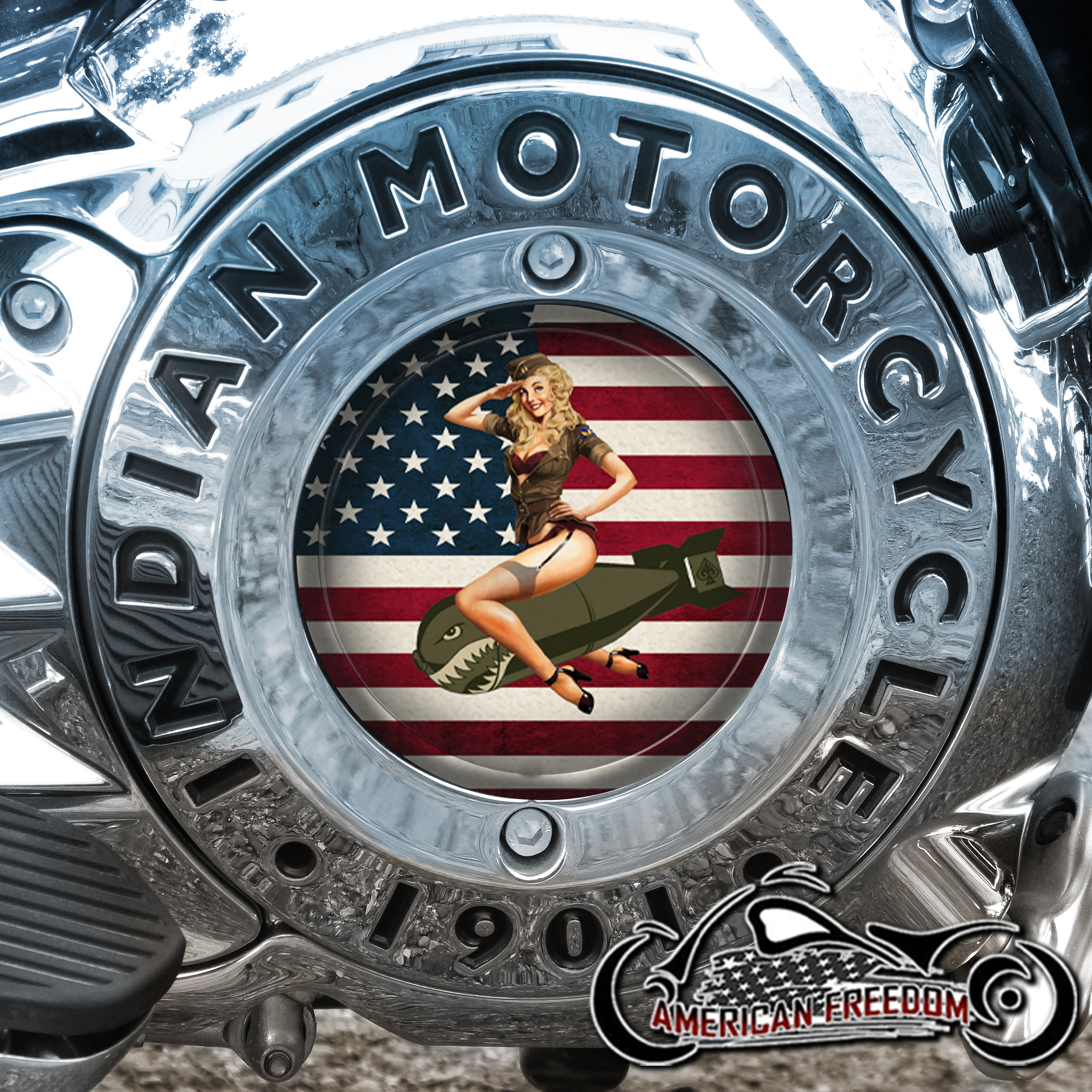 Indian Motorcycles Thunder Stroke Derby Insert - US Bombshell